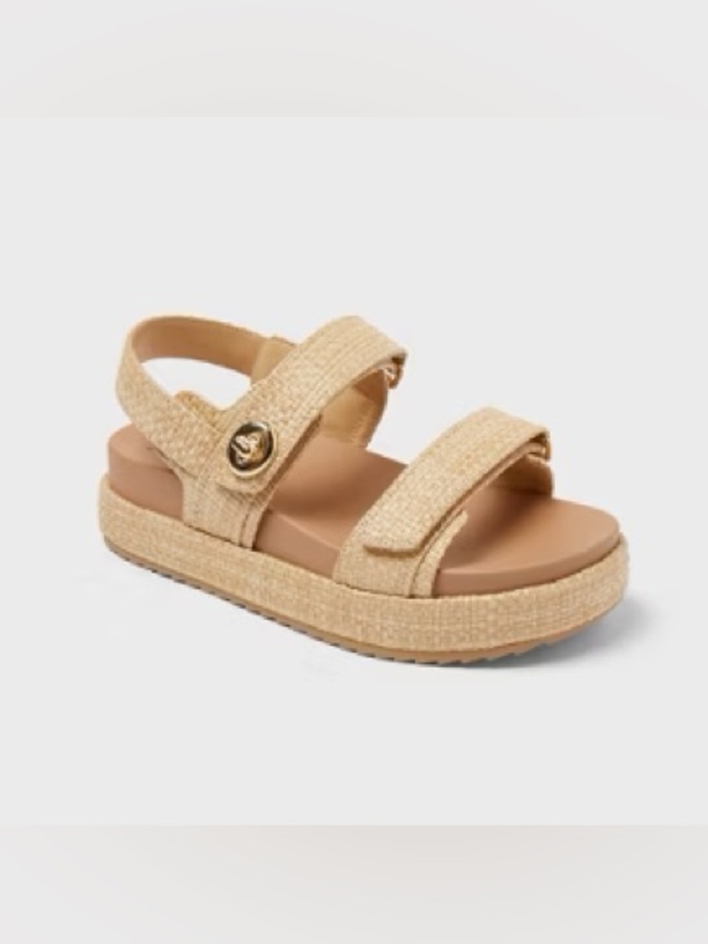 NWT Women’s Tanner Sandals with Memory Foam Insole - A New Day Tan Size 6.5
